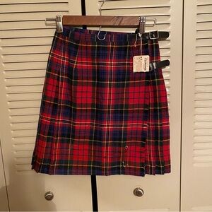 Plaid pleated vintage skirt size small/medium